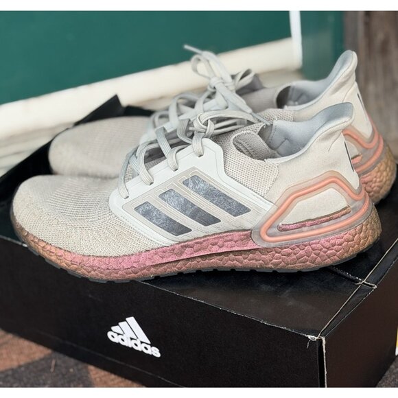 adidas Other - Size 11 - Adidas Ultraboost 20 Metal Grey Signal Coral